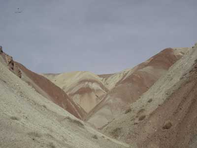 کوه های رنگی جاده اهر